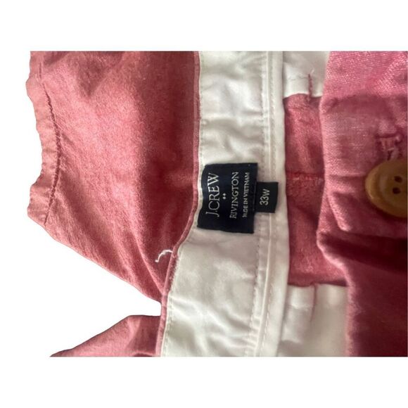 J. Crew Mens Rivington Chambray Solid Flat Front Shorts Size 33W - Picture 4 of 10